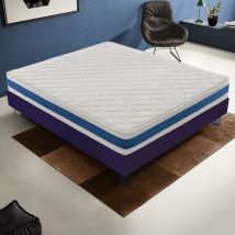 Ilovesleep - Matelas 120x190 'H2'en mousse à 7 zones différenciées 20 cm Poids maximum 100 kg par carré