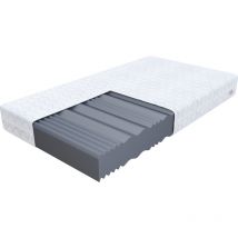 Matelas 140x200 triest max double mousse spécialement profilée - le soutien parfait de la colonne vertébrale
