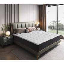 Matelas 160x200cm - Épaisseur 22 cm - Luxe Matelas Mémoire de Forme pour Adulte Enfant - 7 Zones de Confort Mousse Mémoire Adaptative