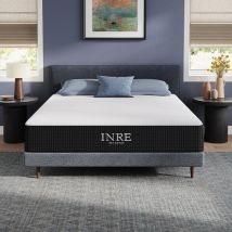 Matelas 140x200 cm inre, 30 cm - Mémoire de Forme, Réversible, 7 Zones Ergonomiques, Tissu Écologique et Respirant, Confort Optimal