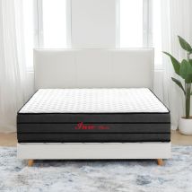 Matelas 160x200 Cm Inre Paisseur 25 Cm, Ressorts Ensachés, Confort Ferme, Solide Et Confortable, Certifié Oeko-tex, 7 Zones Différenciées