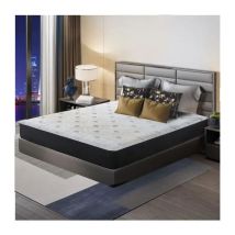 Iztoss - Matelas 140x190 cm mémoire de forme Memo - épaisseur 16cm- 7 zones de confort mousse mémoire adaptative