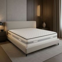 King Of Dreams - Matelas 160x200 contact Mousse à Mémoire de Forme 50 Kg/m3 + embourrage 100 % polesther - âme 100 % polyuréthane poli lattex