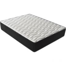 Dagostino Home - Matelas Mousse 160x200 - Ferme - Réversible - Côté Été/hiver - H30 Cm