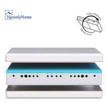 Matelas 160x200 cm Havenlyhome Mémoire de forme, Épaisseur 25 cm, Confort ferme, Indépendance de couchage, Oeko-Tex, Orange