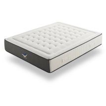 Matelas 200x200 ressorts ensachés exclusive sport Simpur relax épaisseur +/- 30 cm avec mousse hr haute densité soutien semi-ferme
