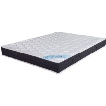 Ebac Literie - Matelas 160x200 Rubis - Ressorts - Hauteur 21 cm - Soutien très ferme