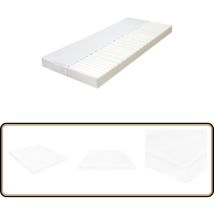 Matelas 180 x 200 cm 7 zones Mousse pu 10 cm H2 H3 - Matelas Invité - Matelas Mousse pu - Matelas 7 Zones - Matelas Double Zone - Literie