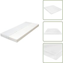 Matelas 180 x 200 cm 7 zones Mousse pu 10 cm H2 H3 - Matelas Invité - Matelas Mousse pu - Matelas 7 Zones - Matelas Double Zone - Literie