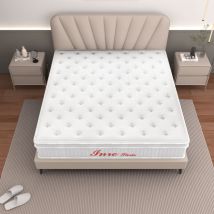 Matelas 160x200 Cm Inre Paisseur 30 Cm, Ressorts Ensachés, Confort Ferme, Solide Et Confortable, Certifié Oeko-tex, 7 Zones Différenciées