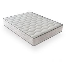 Dagostino Home - Matelas Mousse 135x190 - Ferme - Réversible - Côté Été/hiver - H25 Cm