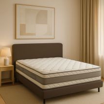 Nuits D'or - Matelas 21 Cm 180x200 Mémoire de Forme Trés Ferme Indéformable + Protège Matelas + Oreiller Mémoire de Forme offerts 180 200