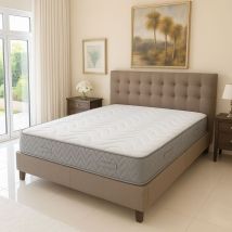Literie Julien - Matelas 120x190 x 24 cm + Alèse + Oreiller Visco - Ferme - Aertech+ 35 Kg/m3 hr Dernière Génération - Très Respirant