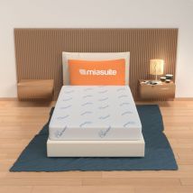 Miasuite - Matelas 90x190 Déhoussable, Haut de 22 cm - Indéformable Harlem