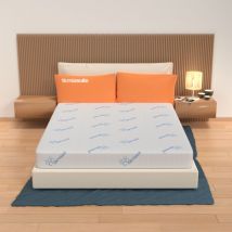 Miasuite - Matelas 160x195 Déhoussable, Haut de 22 cm - Indéformable Harlem