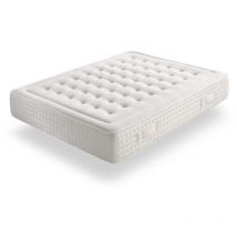 Ikon Sleep - Matelas 150x200 à ressorts ensachés natur Premium Visco 30cm
