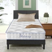 Yidatong - Matelas 90x190 cm - Ép 23cm - Multicouches Extra Confort 7 Zones - Matelas Ergonomique - literie de luxe