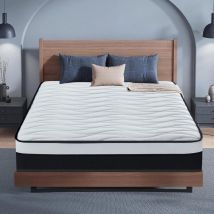 Yidatong - Matelas 90x190 cm, épaisseur 22 cm Luxe Matelas 7 Zones de Confort, Fermeté Moyenne et durabilité, Soutien Parfait, Tissu Doux pour La