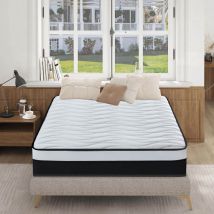 Yidatong - Matelas 90x190 cm, épaisseur 23 cm Luxe Matelas 7 Zones de Confort, Fermeté Moyenne et durabilité, Soutien Parfait, Respirant, Tissu Doux