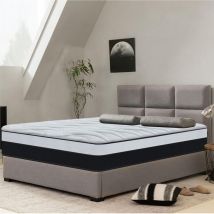 Yidatong - Matelas 90x190 cm, épaisseur 23 cm Luxe Matelas 7 Zones de Confort, Fermeté Moyenne et durabilité, Soutien Parfait, Respirant, Tissu Doux