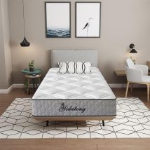 Yidatong - Matelas 90x190 cm Mémoire de forme - 23 cm - 7 zones de confort - Indépendance du couchage - Orthopédique