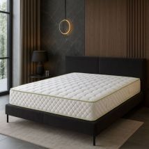 Nuits D'or - Matelas 120x190 Densité 35Kg/m3 - Hauteur 21 Cm - Soutien Ferme - + Protège Matelas offert