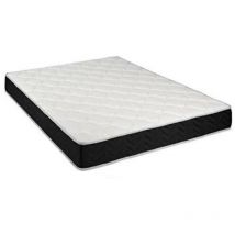 Nuits D'or - Matelas 90x190 contact Latex 80 Kg/m3 + Aertech 35 Kg/m3 - 20 cm - Accueil Moelleux - Soutien Souple + Oreiller à Mémoire de Forme +