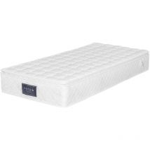 Keepbuying - Matelas 90X200 Ressorts Ensachés Indépendance de Couchage Epaisseur 25cm Revêtement en Microfibre Confort 7 Zones Antibactérien