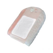 Domiva - Matelas a langer avec housse Lapinou - Rose - 50 x 75 cm