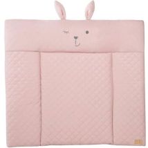Matelas A Langer - Roba - Visage De Lapin Lily Rosa - 85 X 75 Cm - Rose
