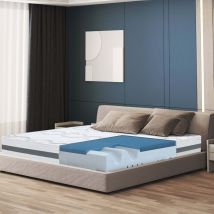 The White Stone - Matelas à mémoire de forme 75 x 180 22 cm de haut Tissu hypoallergénique et respirant Propriétés orthopédiques et automodelantes