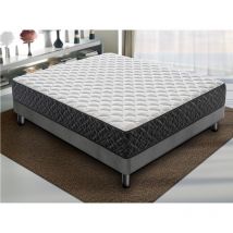 Ilovesleep - Matelas 140x190 à mémoire de forme - Epaisseur 30 cm - Orthopédique - Rigidité H3 9 Zones de Comfort