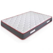 Marckonfort - Materasso Ergo-Confort 140x200 cm in Memory Foam Altezza 22 cm, 2 cm de Memory Foam 65 kg/m3 + Supporto: Fermo
