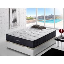 Matelas à Mémoire de Forme Graphène 200x180 Moisury Matelas de 30 cm d'épaisseur en Graphène Matelas de Fermeté Moyenne à Élevée
