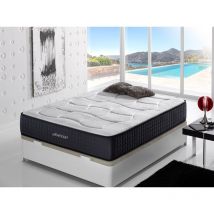 Matelas à Mémoire de Forme Graphène 90x190 Moisury Matelas de 30 cm d'épaisseur en Graphène Matelas de Fermeté Moyenne à Élevée