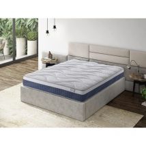 Matelas à Mémoire de Forme 80x200 New Ocean MOISURY Matelas de 25 cm d'Épaisseur Traitement Aloe Vera Matelas Ultra Respirant Fermeté Moyenne à Élevée