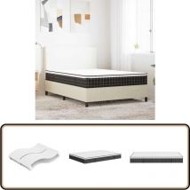 Matelas à ressorts bonnell moyen 140x190 cm - Matelas à Ressorts - Matelas Bonnell - Matelas Double - Matelas Confortable - Matelas Support