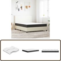 Matelas à ressorts bonnell moyen 160x200 cm - Matelas à Ressorts - Matelas Bonnell - Matelas Double - Matelas Confortable - Matelas Support