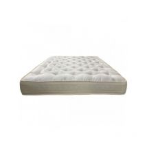 Valle Di Lana - Matelas à ressorts en coton 160 x 190 x 25 avec tissu en chanvre