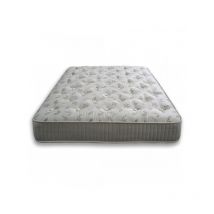 Matelas à ressorts en laine 120 x 190 x 25 avec tissu en coton et lin
