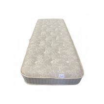 Valle Di Lana - Matelas à ressorts en laine 80 x 190 x 25 avec tissu en lin des Flandres