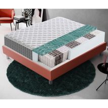 Materassiedoghe - Matelas ressorts ensachés 80x200 cm accueil mémoire de forme - epaisseur 22 cm - modèle palermo