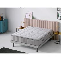 Moisury - Matelas à Ressorts Ensachés 140x200 Aissa Matelas de 25 cm d'épaisseur Matelas de Fermeté Moyenne Adaptabilité Maximale