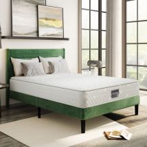 Ohjijinn - Matelas à ressorts, matelas mousse froide 7 zones, ressorts ensachés, 160x200cm, 100% certifié Oeko-Tex sans substances nocives,