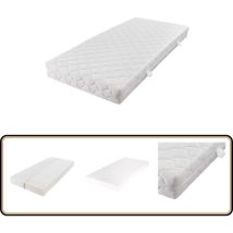 Vidaxl - Matelas avec housse lavable 200 x 180 x 17 cm - Matelas Confort - Matelas Mousse - Matelas Double - Literie - Sommeil