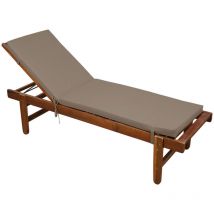 Matelas Bain de soleil extérieur imperméable Lin 60x190 cm