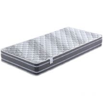 Lot de 2 Matelas Maxi 90x200 x 23 cm + 2 Oreillers Visco - Ferme - rembourrage 100 % polesther - âme 100 % polyuréthane poli lattex HR Derniére