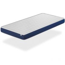 Matelas BEBE MILU BLEU 60x120 Epaisseur 11 CM - Noyau mousse perfore et Anti Bacterien -DORMALIT
