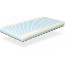 Xaluca - Matelas bebe 60x120 eko bunny Epaisseur 11 cm - Noyaux en mousse avec canaux de ventilation et Coco Naturel