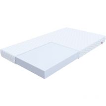 Matelas bergamo 80x180 cm Mousse polyuréthane - Equilibré - réversible et déhoussable